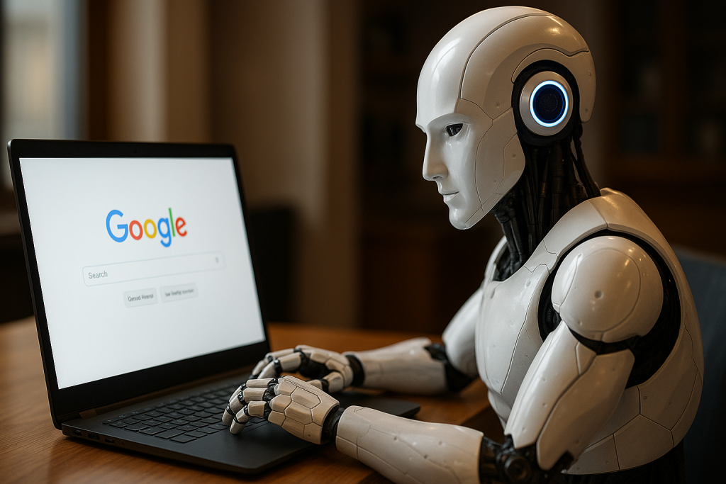 ai robot using google to discover